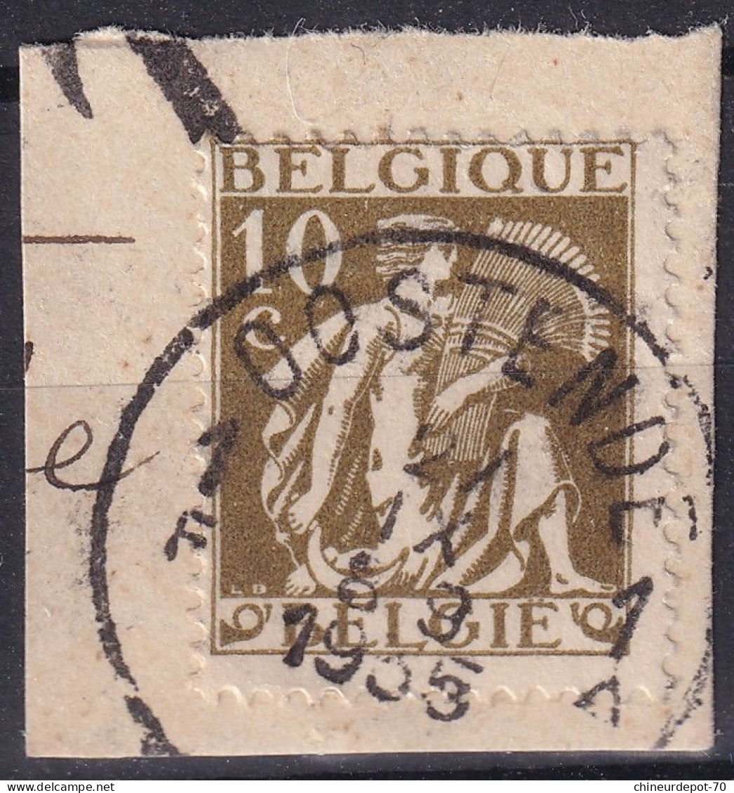 Timbre Belge CACHET OOSTENDE 1F - Usati