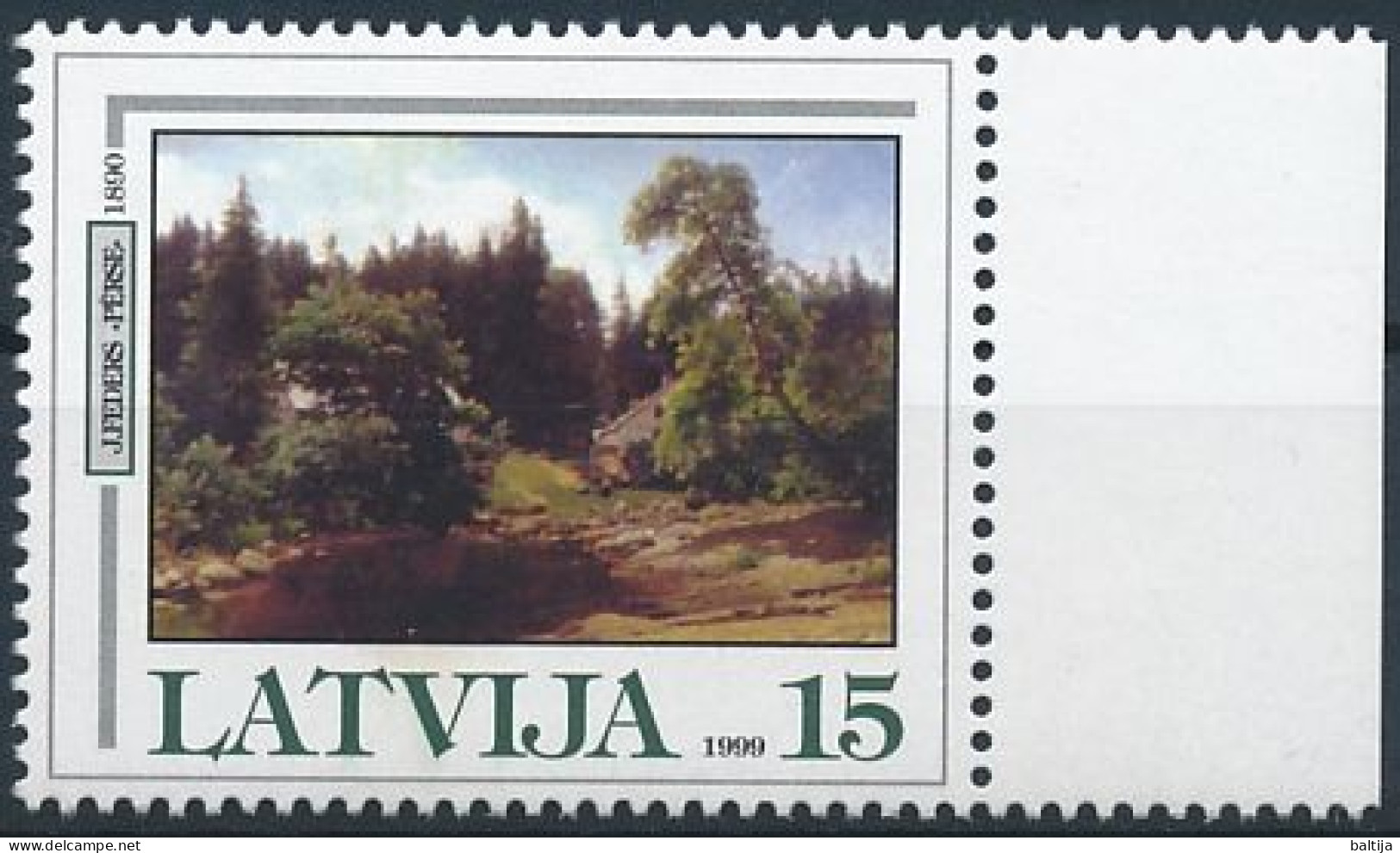 Mi 511 ** MNH / Painter Jūlijs Feders, Painting - Latvia