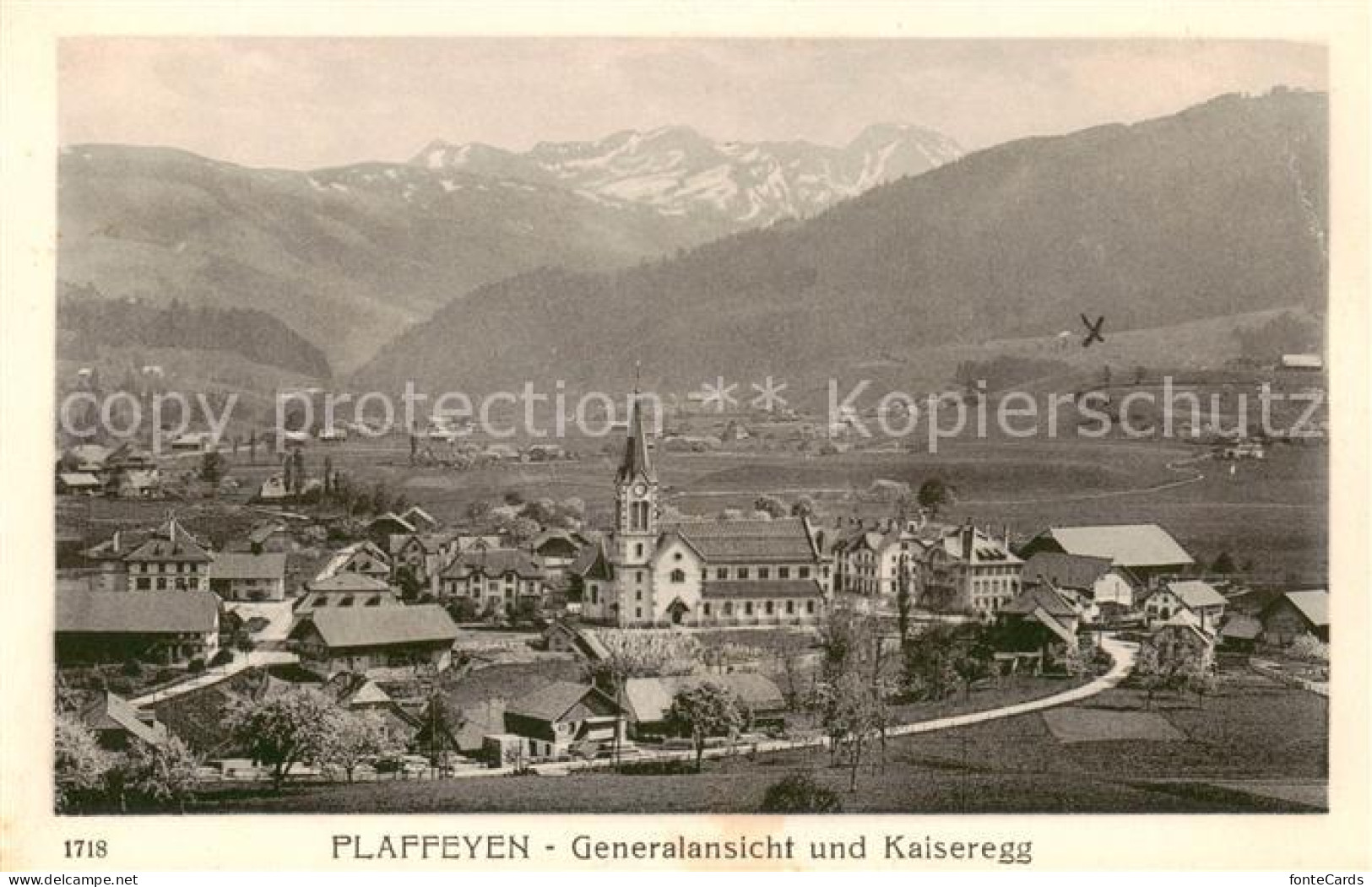 13850540 Plaffeyen Plaffeien FR Generalansicht Und Kaiseregg  - Other & Unclassified