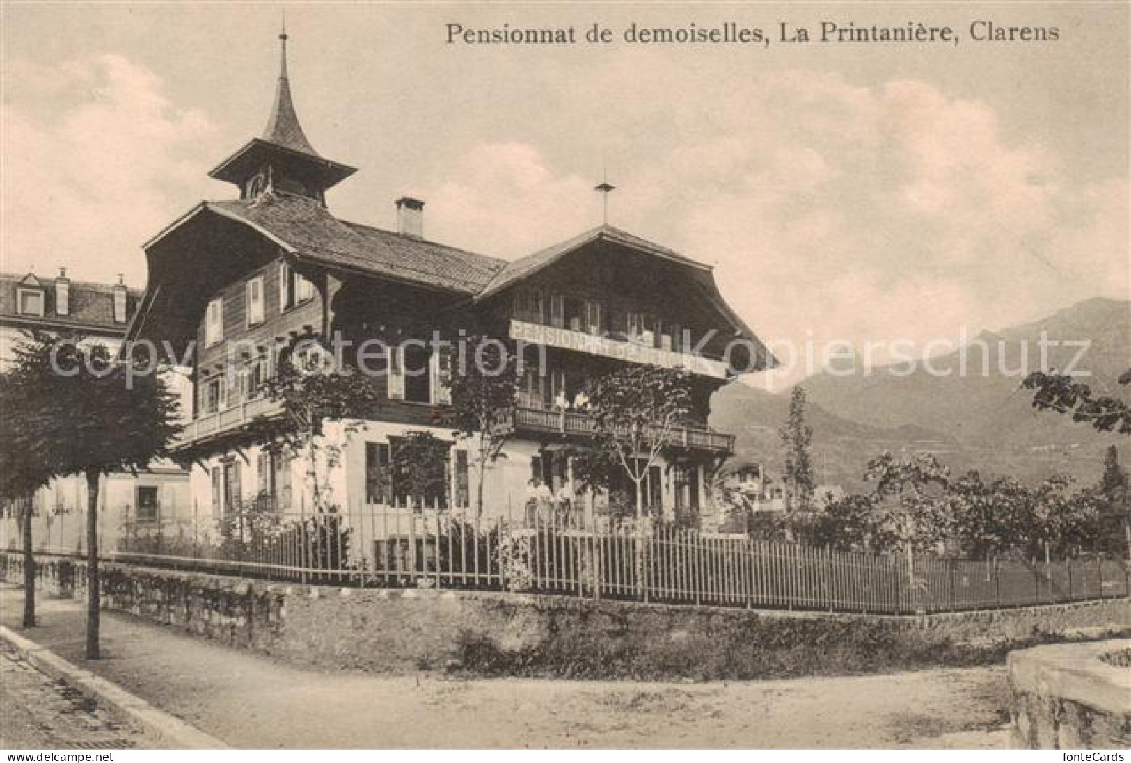 13850488 Clarens  Montreux VD Pensionnat De Demoiselles La Printanniere  - Sonstige & Ohne Zuordnung