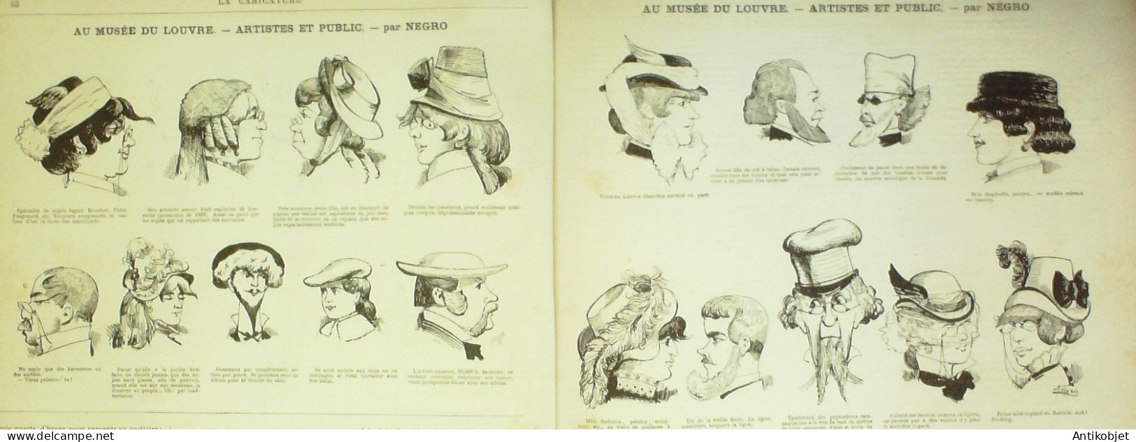 La Caricature 1882 N°112 Costumes Du Monde Robida Jours Gras Draner La Guinée Gino - Magazines - Before 1900