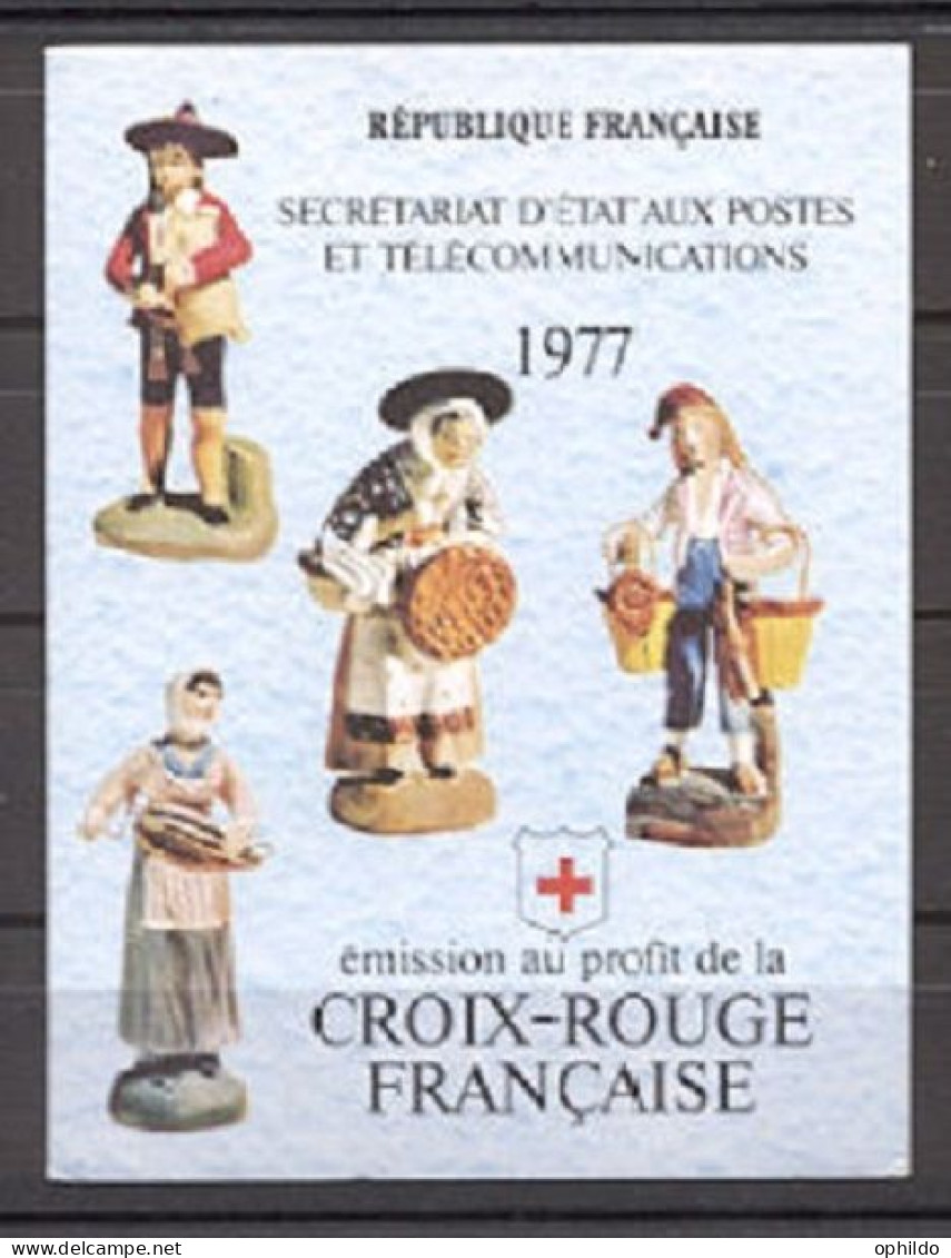 France Carnet 2026 Année 1977  * *    TB     - Croix Rouge