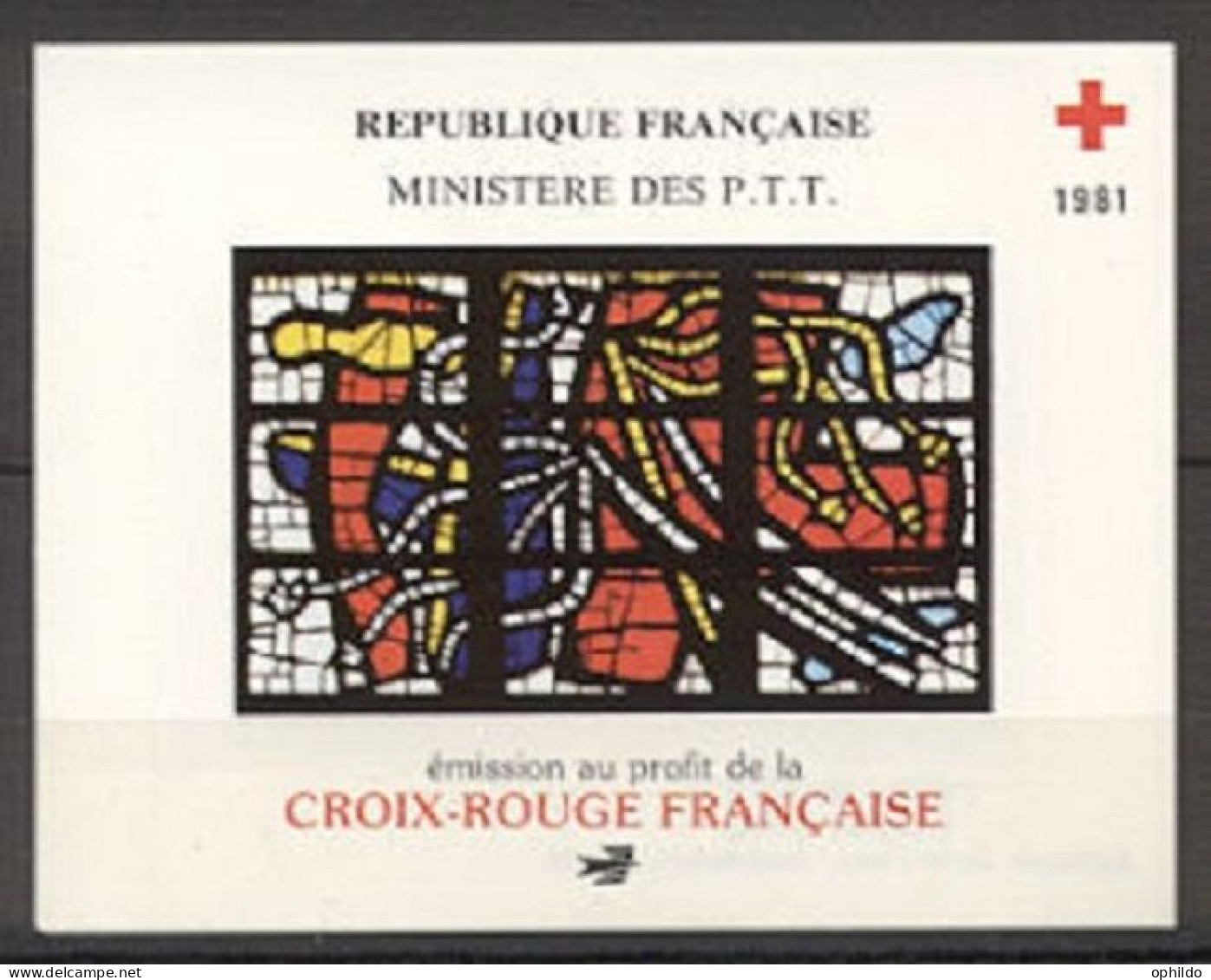 France Carnet 2030 Année 1981  * *   TB     - Cruz Roja