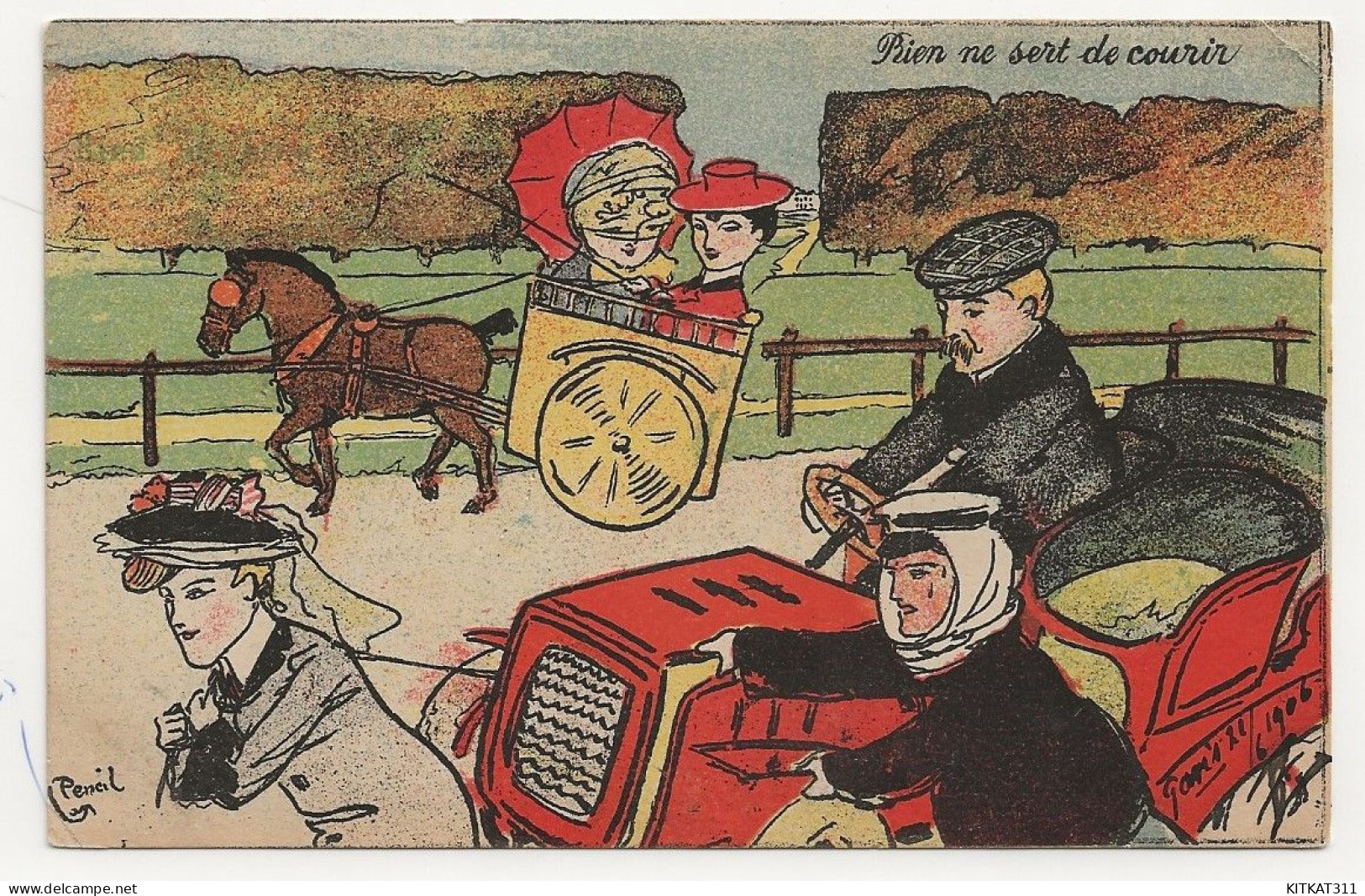 CPA-série 556.Raphael Tuck Et Fils-paris 1906 - Humour