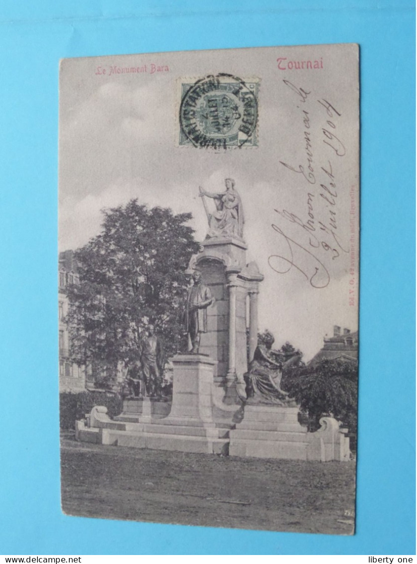 Le Monument BARA > Tournai ( Edit.: Ed. V.G. ) Anno 1904 ( Zie / Voir Scans ) ! - Tournai