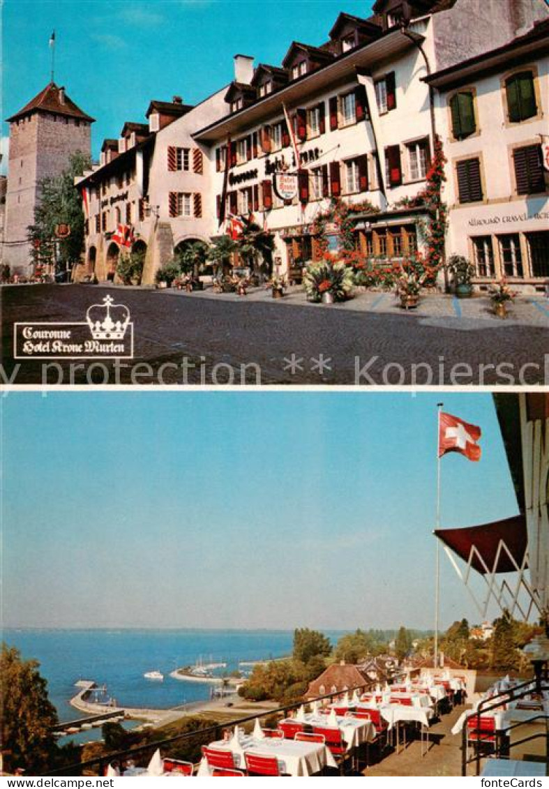 13843493 Murten Morat FR Couronne Hotel Krone Seeterrasse Bar Pizzeria  - Sonstige & Ohne Zuordnung