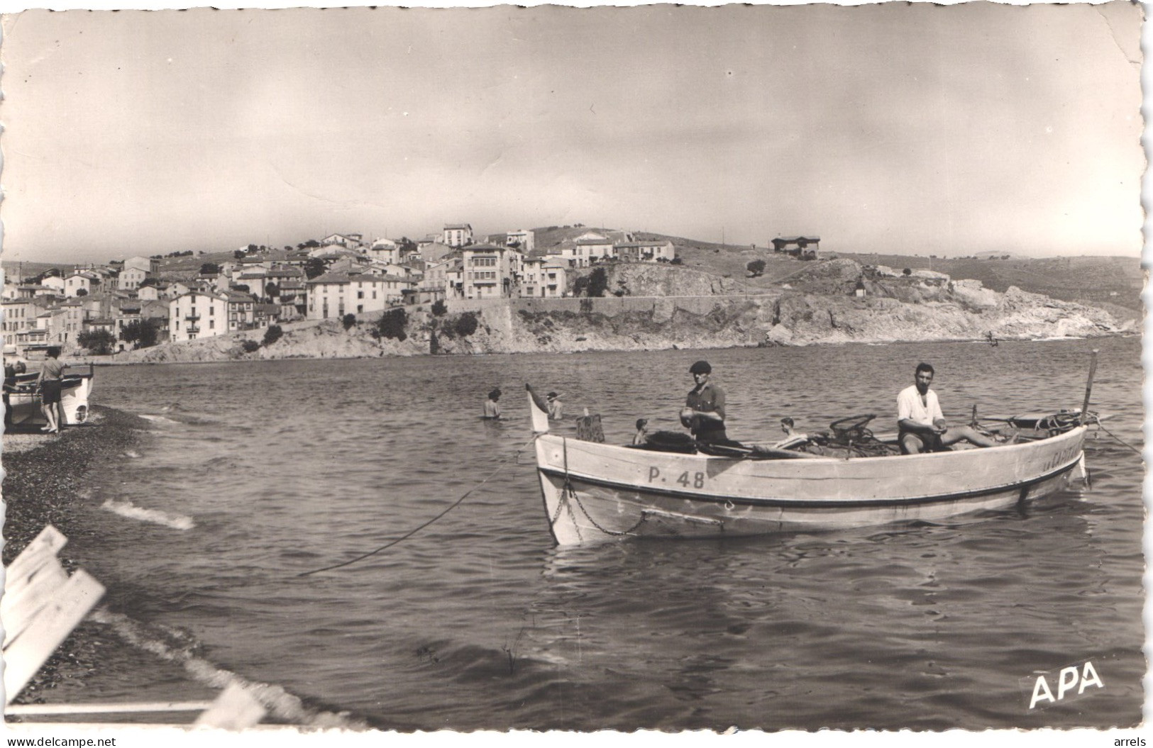 FR66 BANYULS SUR MER - APA 47 - Vue Générale - Pêcheurs Animée  - Belle - Banyuls Sur Mer