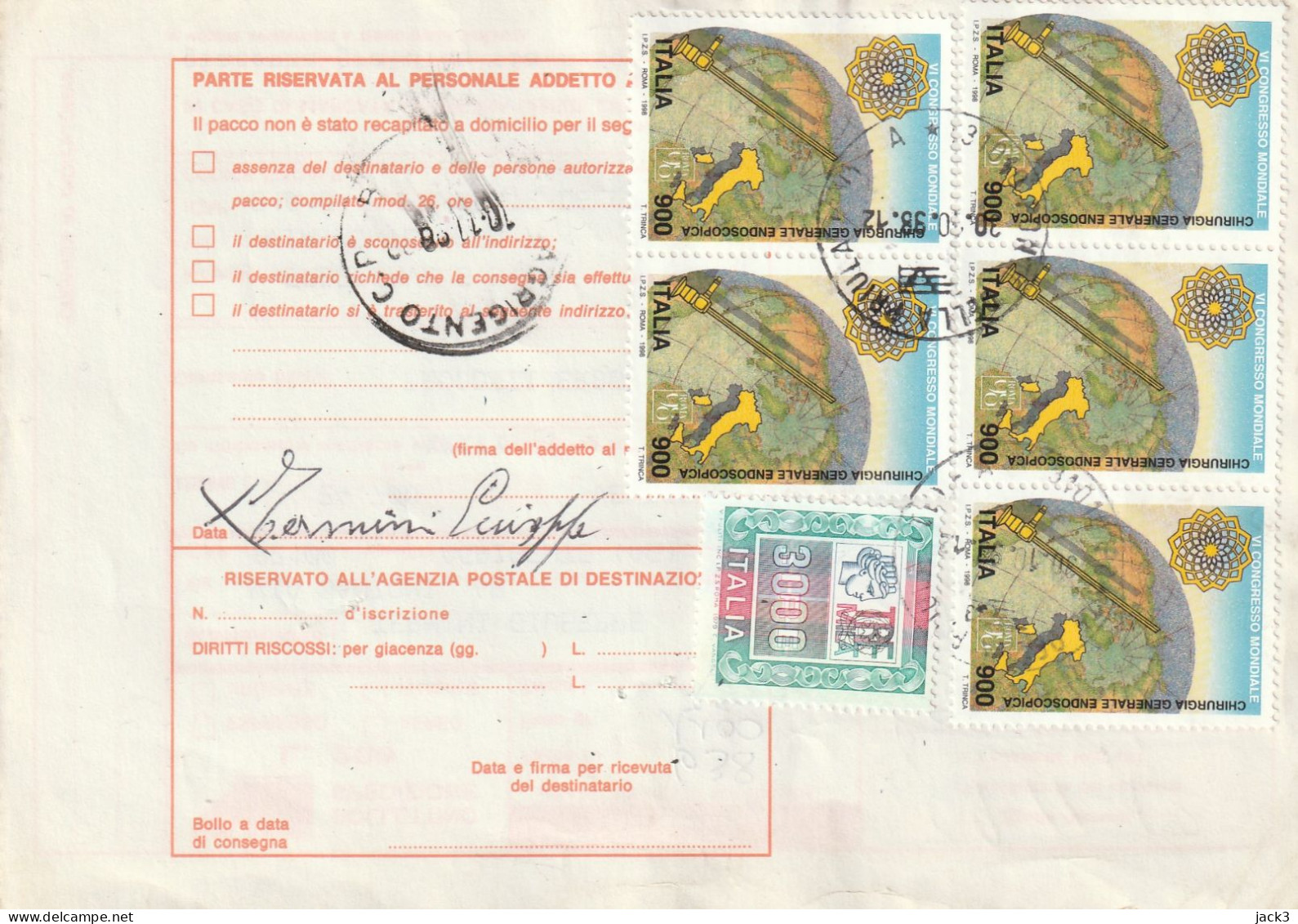 BOLLETTINO POSTALE -  ALB. - Postal Parcels