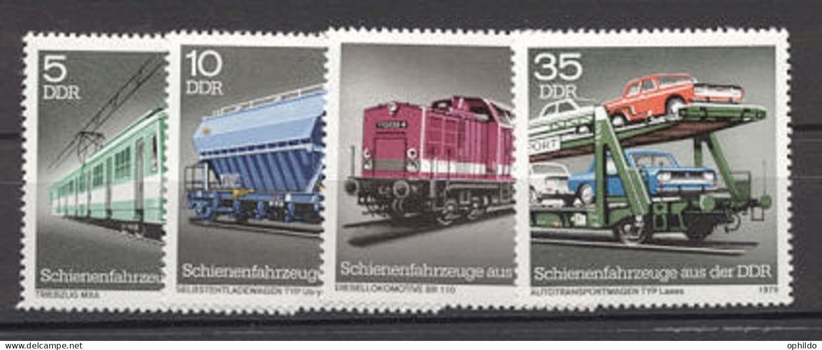 DDR  2079/2082  * *  TB   Train - Unused Stamps