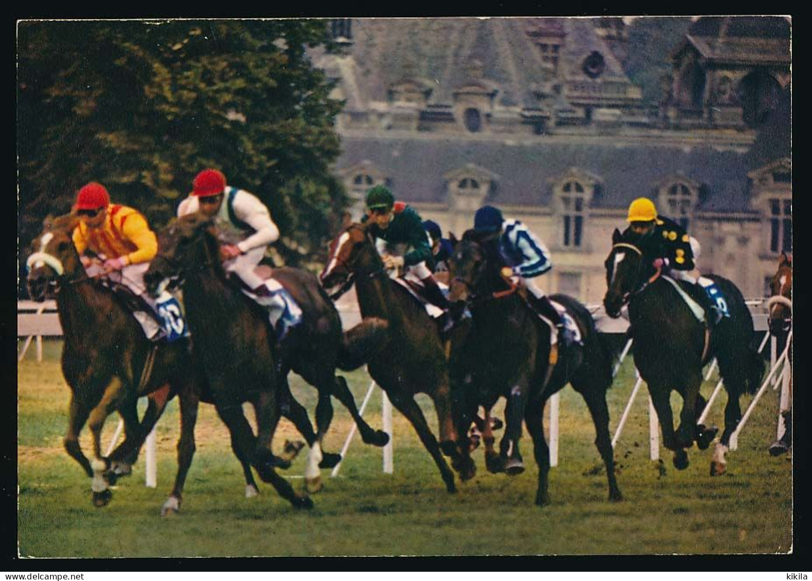 CPSM / CPM 10.5 X 15  Sport Hippisme Chevaux De Course (au Galop) La Ligne Droite D'arrivée Photographe P. Bertrand - Ippica