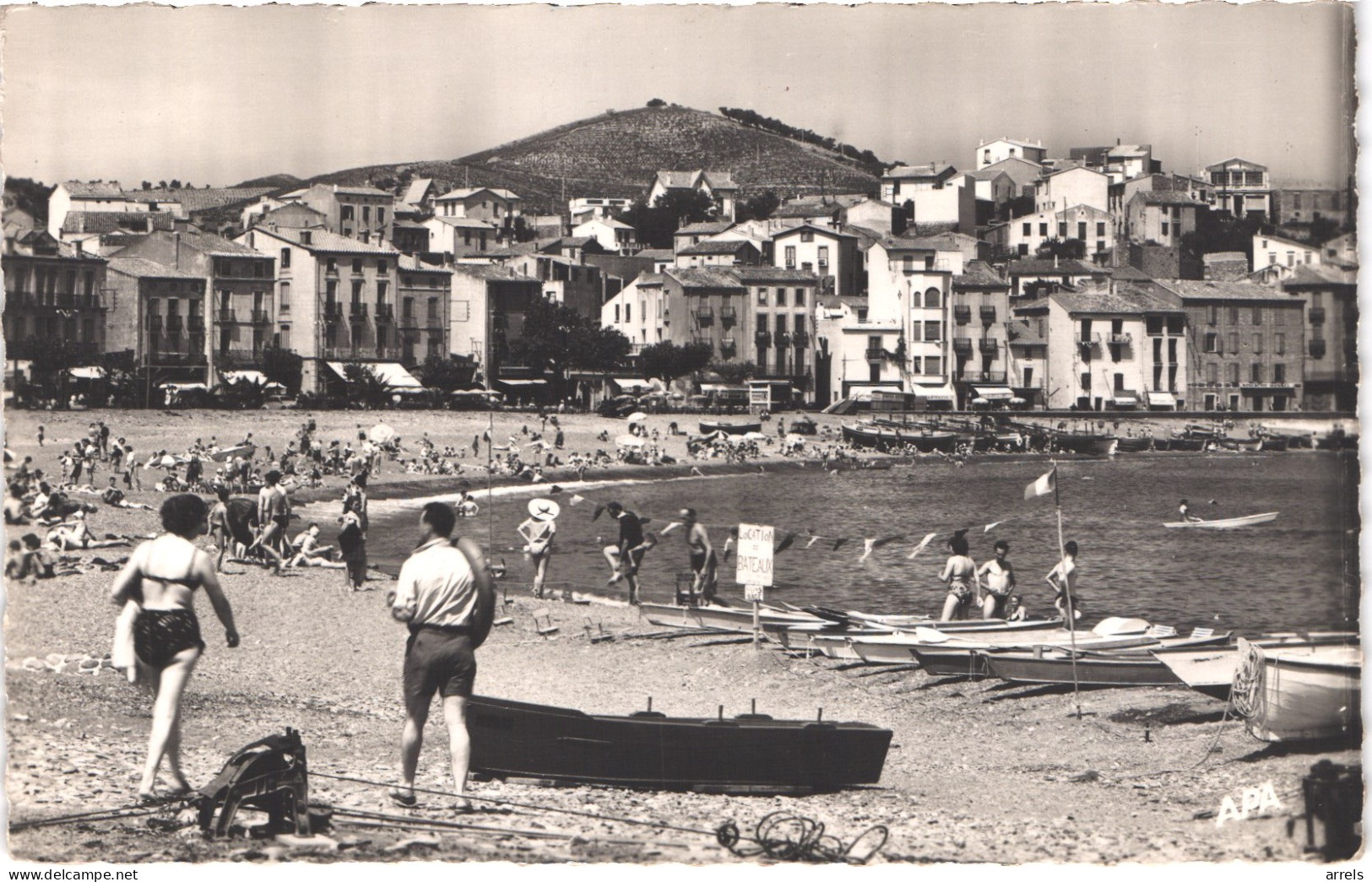 FR66 BANYULS SUR MER - APA 102 - Un Coin De La Plage - Animée  - Belle - Banyuls Sur Mer