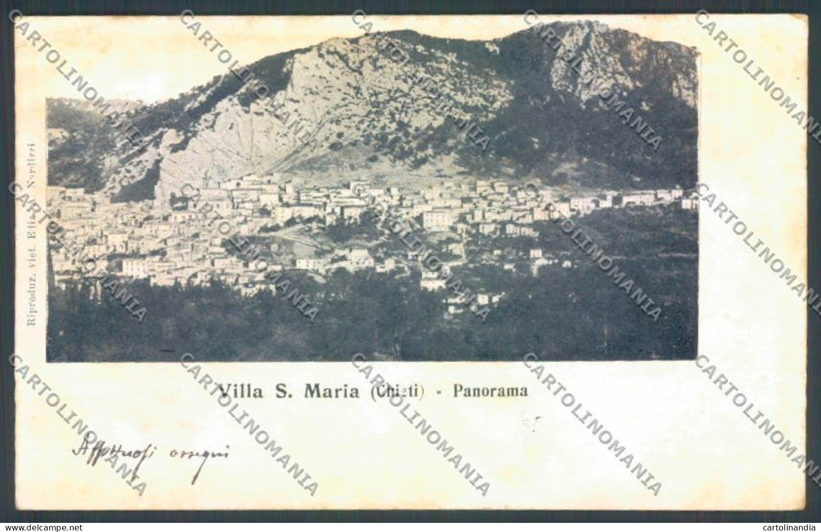 Chieti Villa Santa Maria PIEGA Cartolina ZB2901 - Chieti