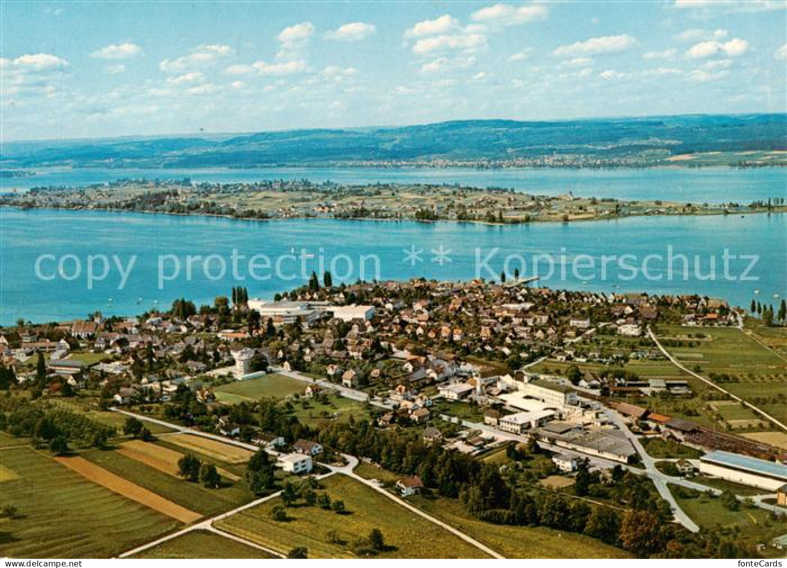 13842784 Ermatingen Untersee Fliegeraufnahme Mit Insel Reichenau Ermatingen Unte - Autres & Non Classés