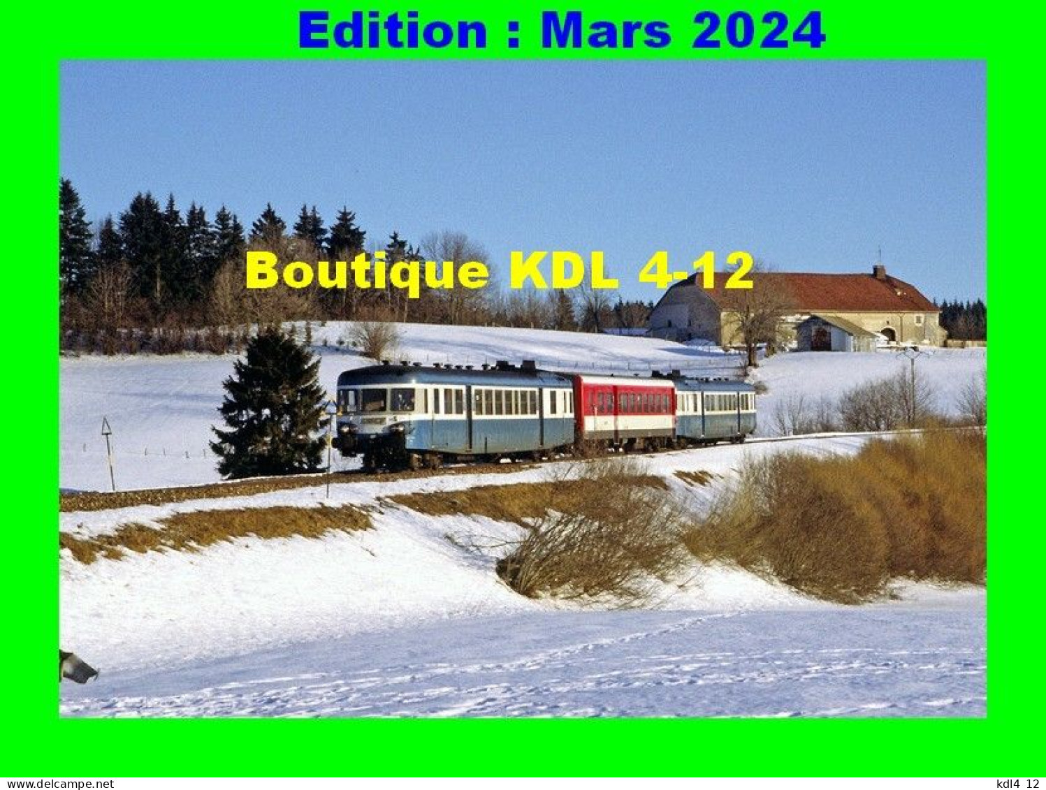 AL 950 - Autorails X 2800 Vers Les Jourats Commune De SAINT-LAURENT-EN-GRANDVAUX - Jura - SNCF - Trenes