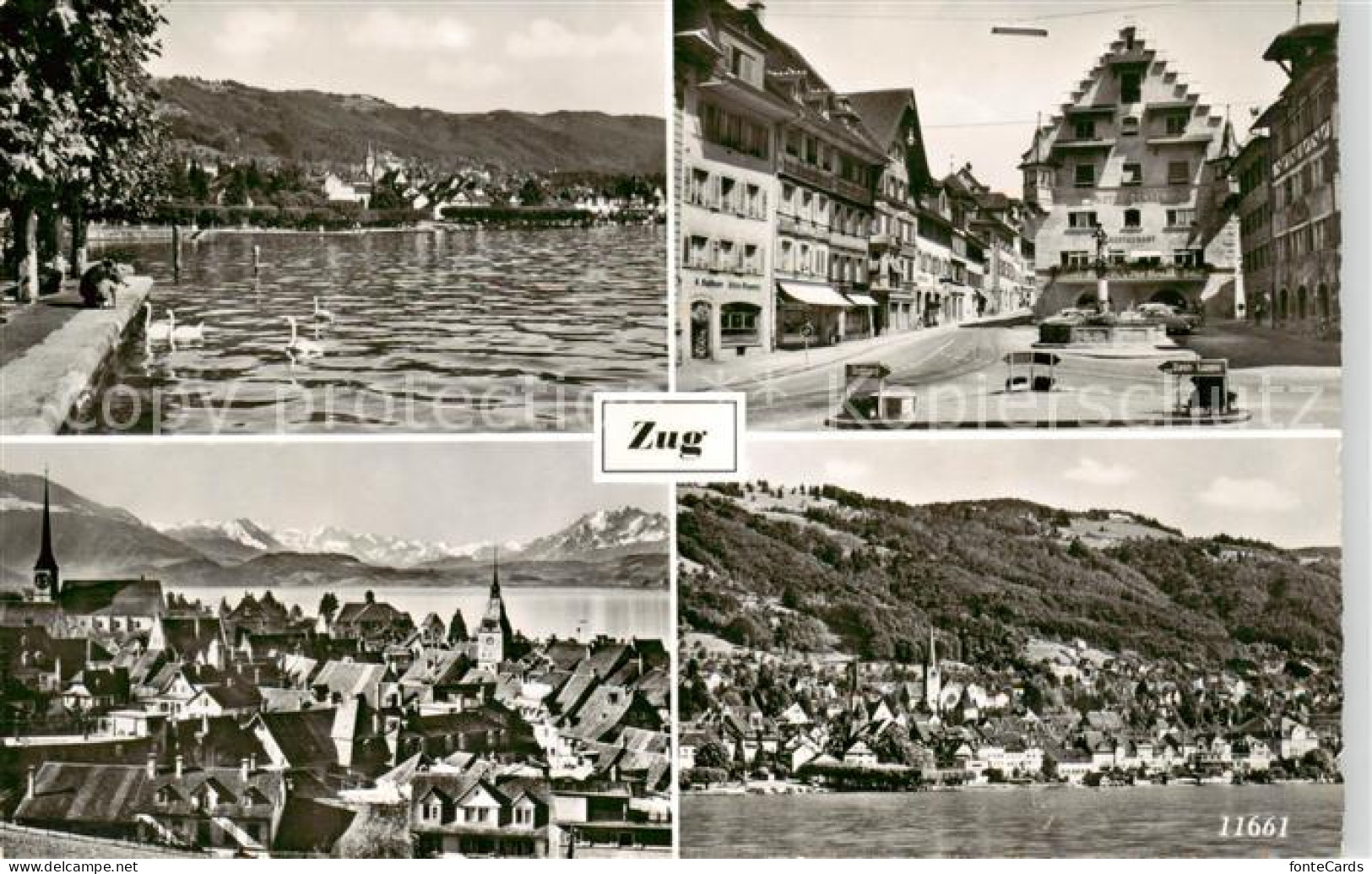 13842728 Zug  ZG Partien Am Zugersee Stadtplatz Panorama  - Sonstige & Ohne Zuordnung