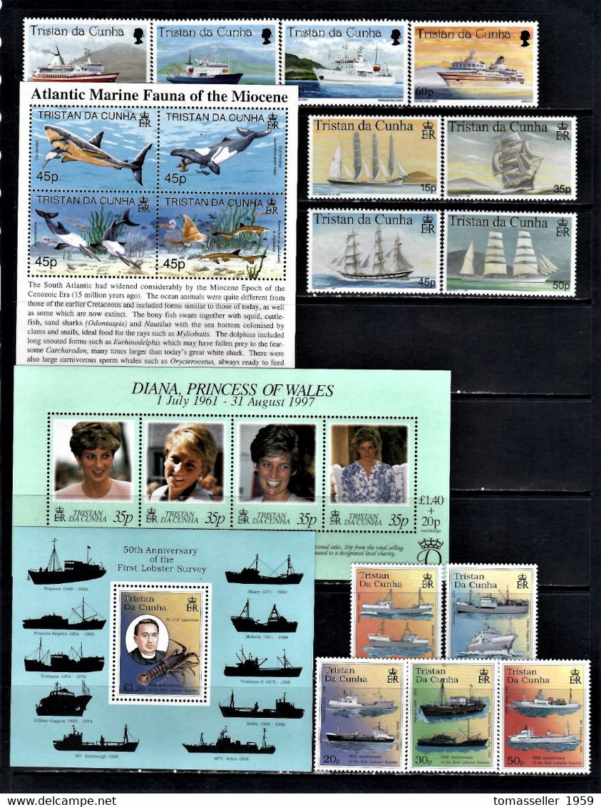Tristan Da Cunha-1998-  Full Year Set. 6 Issues.MNH - Tristan Da Cunha