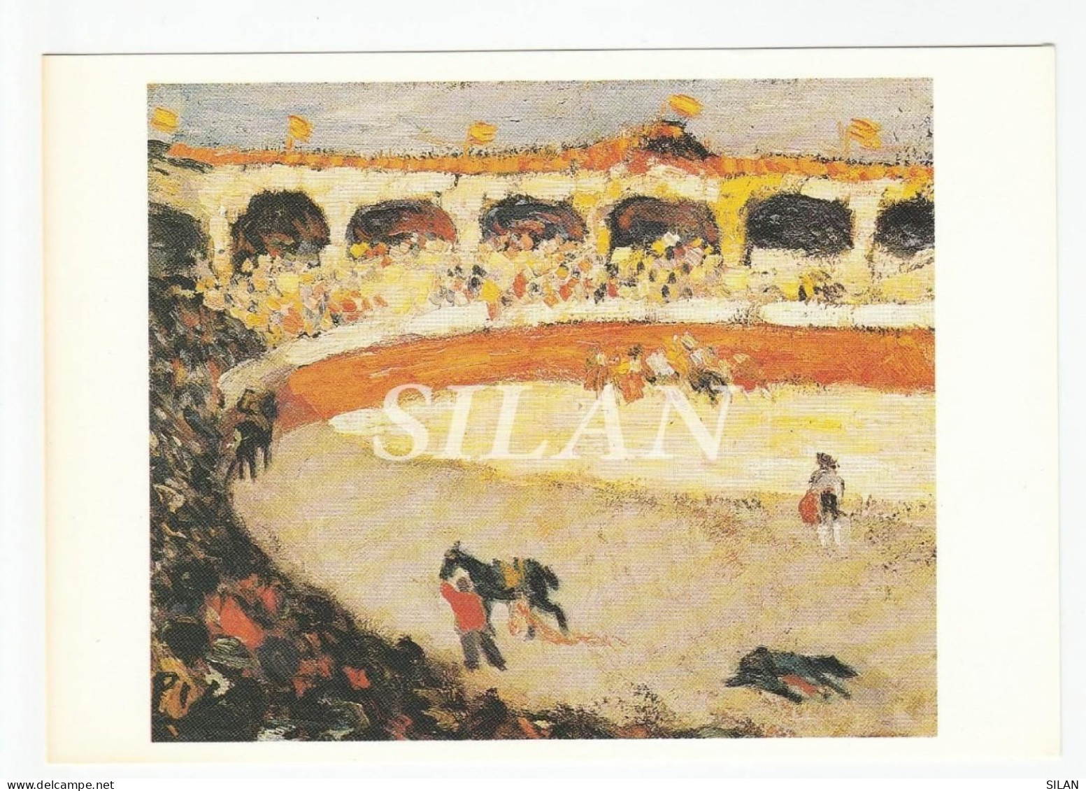 Postal Picasso, Corrida  De Toros 1901, Impresa En Paris 1991/Carte Postale Picasso, Corrida 1901, Imprimée à Paris 1991 - Pintura & Cuadros