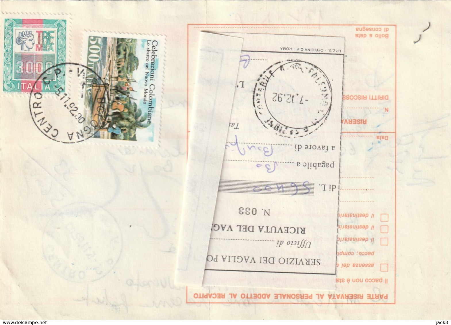 BOLLETTINO POSTALE -  ALB. - Colis-postaux