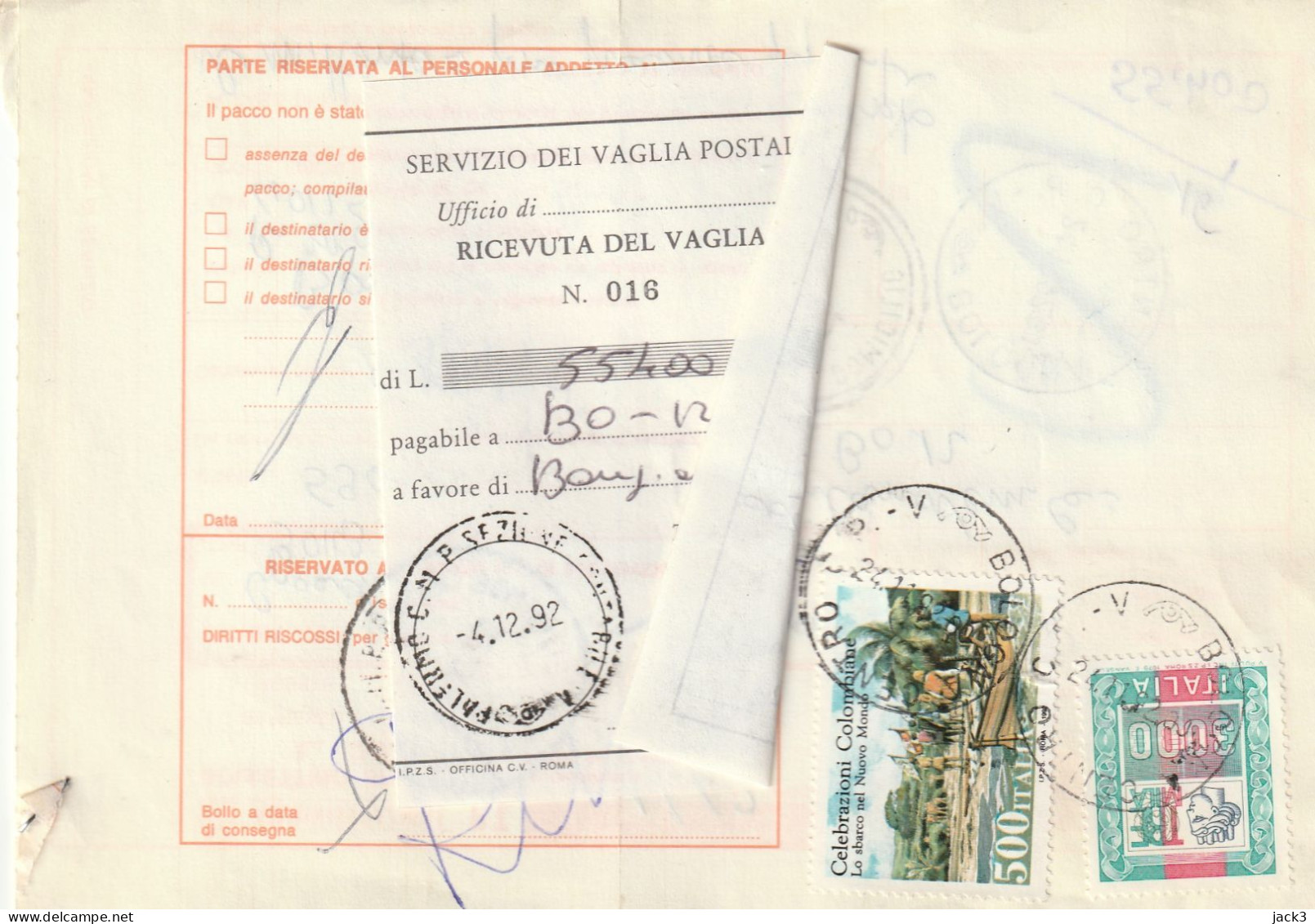 BOLLETTINO POSTALE -  ALB. - Pacchi Postali