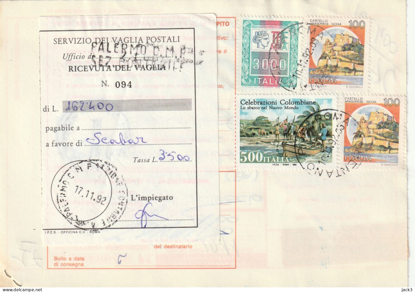 BOLLETTINO POSTALE -  ALB. - Paketmarken