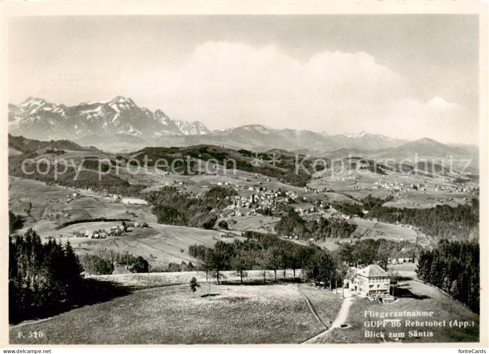 13842153 Gupf  Rehetobel AR Fliegeraufnahme Mit Saentisblick  - Autres & Non Classés