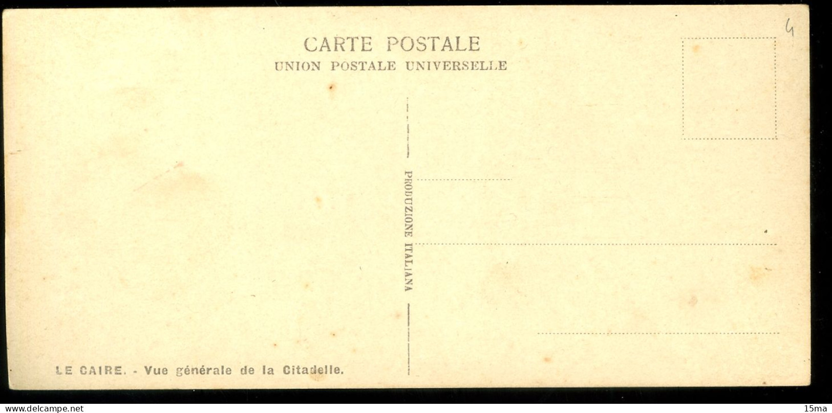 LE CAIRE Vue Générale De La Citadelle Format Réduit - Le Caire