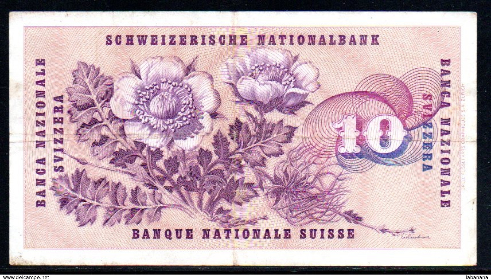 659-Suisse 10fr 1964 Série 38U - Schweiz