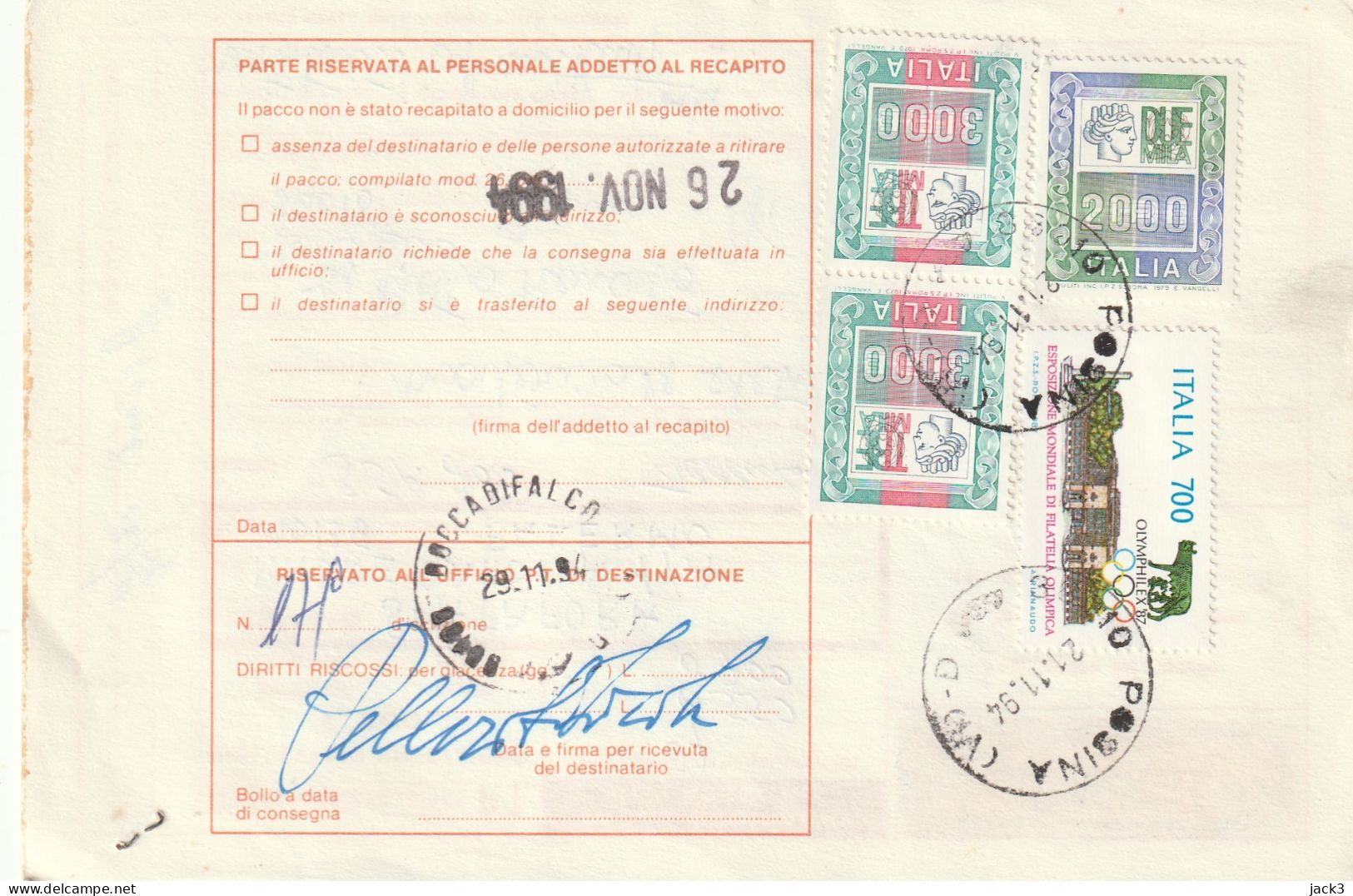 BOLLETTINO POSTALE -  ALB. - Paketmarken