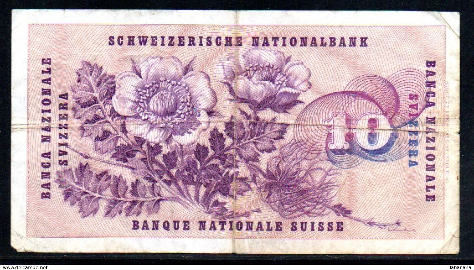 659-Suisse 10fr 1968 Série 56M - Schweiz