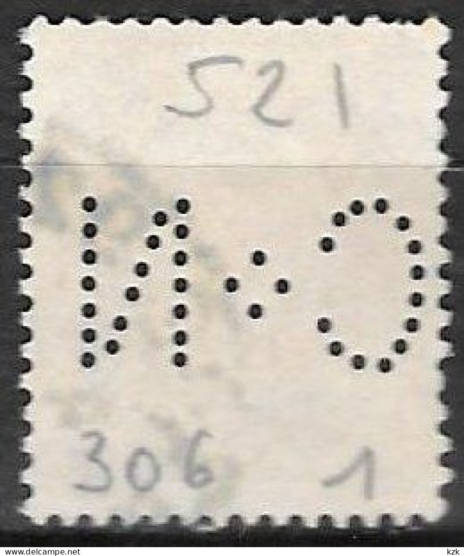 977	N°	521	Perforé	-	C*N 306	-	CREDIT DU NORD - Used Stamps