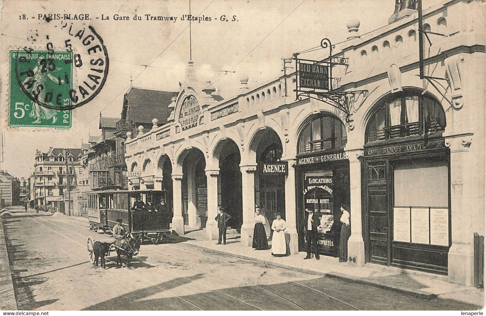 D7869 Paris Plage  La Gare Du Tramway D'Etaples - Le Touquet