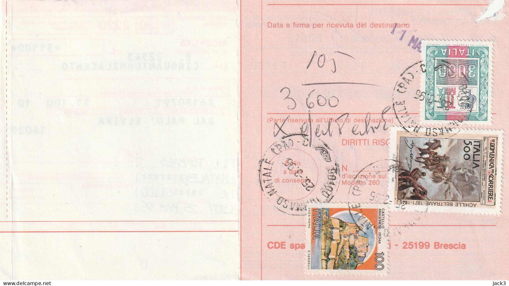 BOLLETTINO POSTALE -  ALB. - Paketmarken