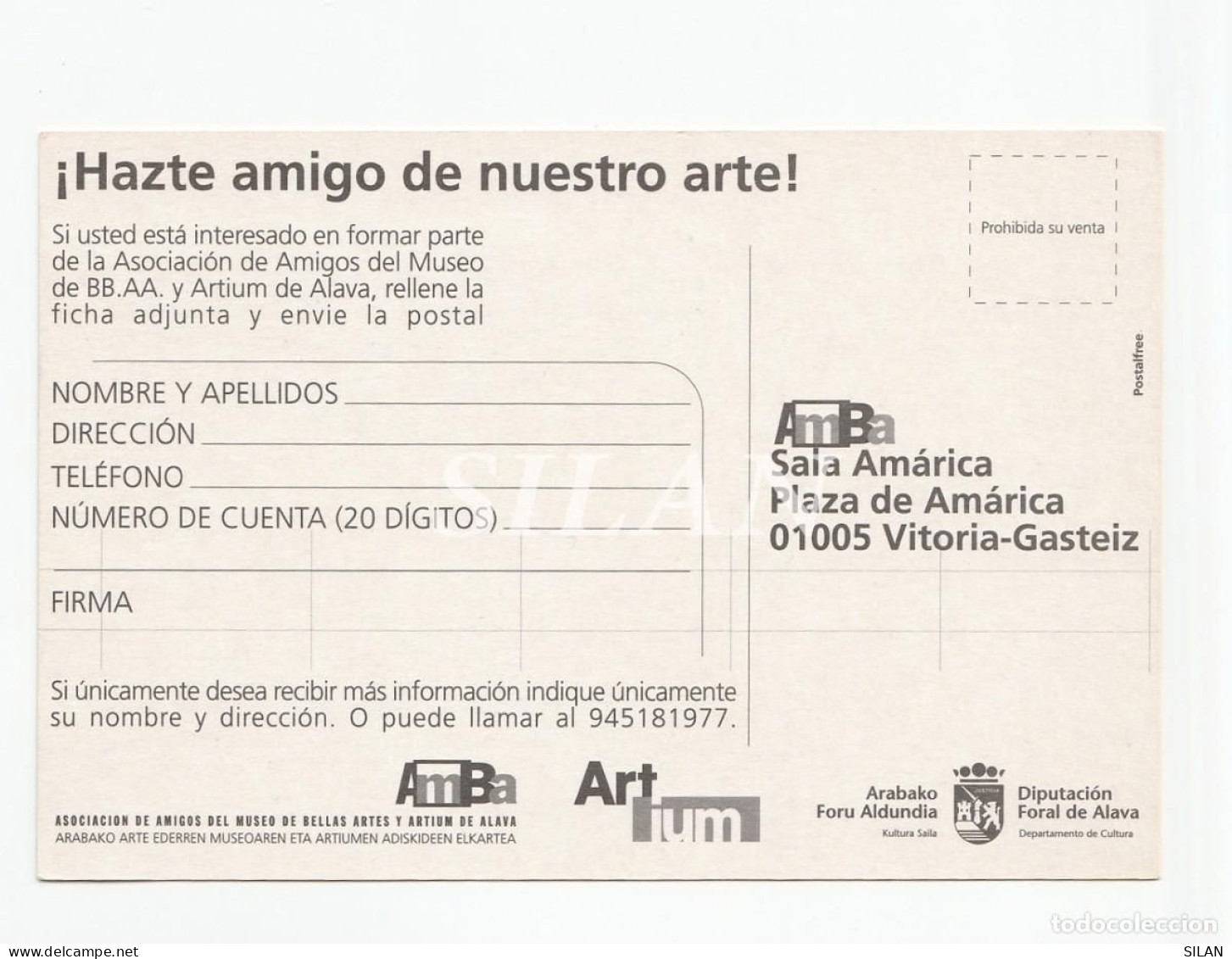 Postal Picasso, Mosquetero Con Pipa, Diputación Foral De Álava / Carte Postale Picasso, Mousquetaire Avec Pipe - Pintura & Cuadros