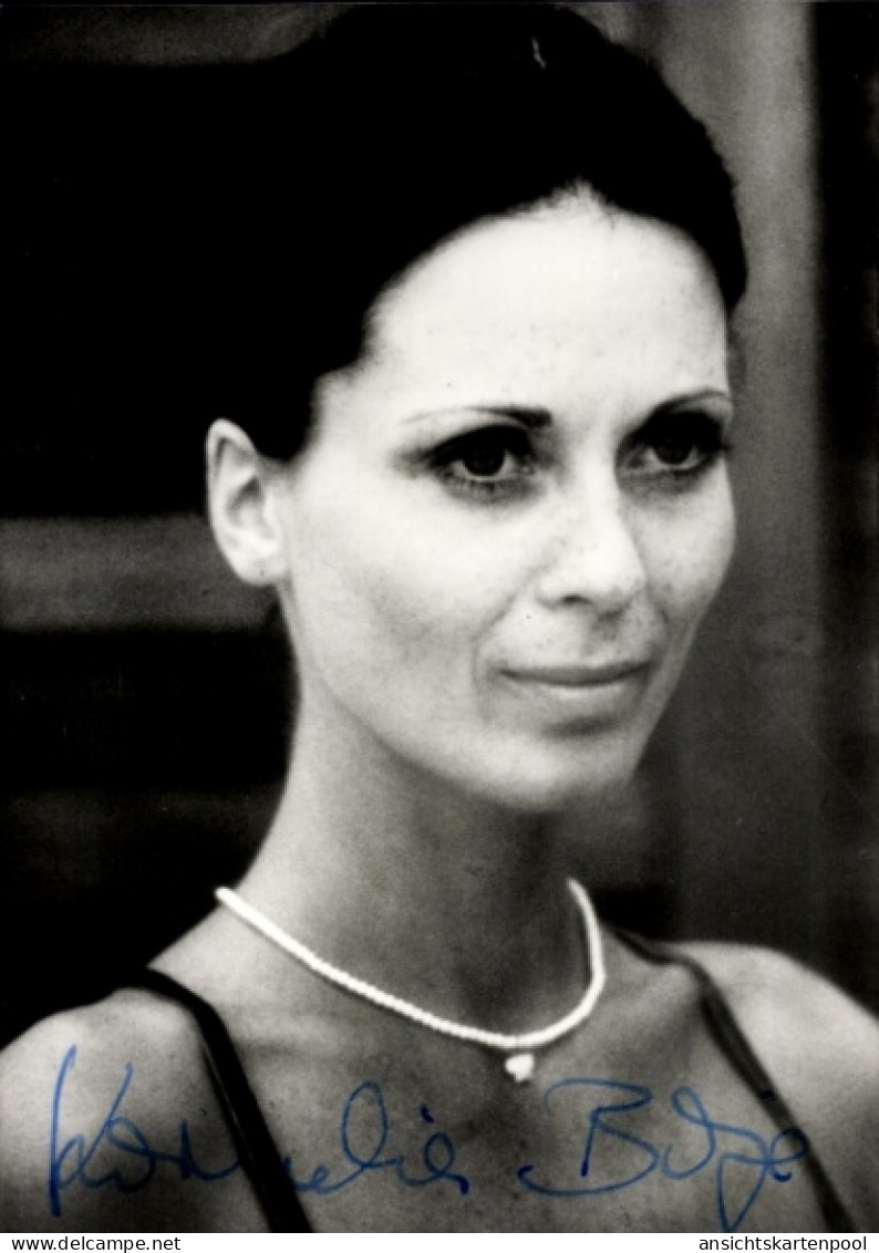 CPA Schauspielerin Kornelia Boje, Portrait, Autogramm - Actors