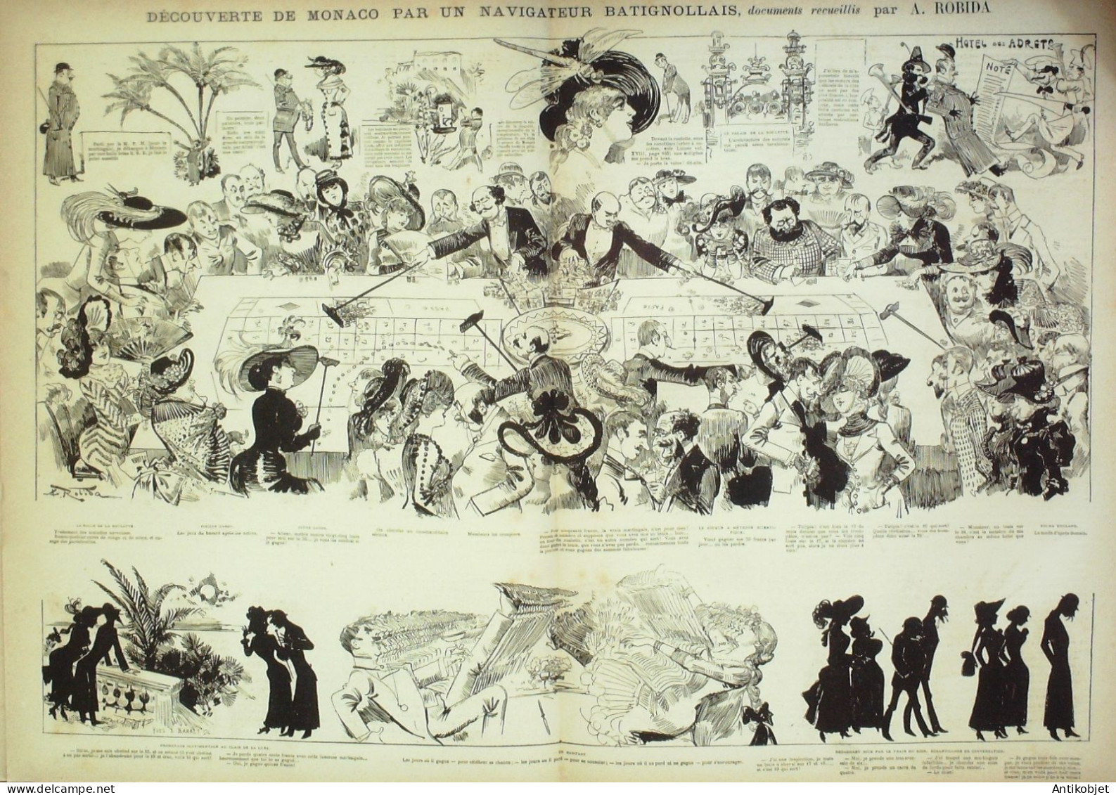 La Caricature 1882 N°115 Monaco Robida Barret Pavage Draner - Magazines - Before 1900