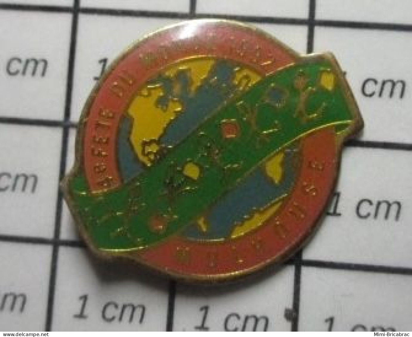 1618c Pin's Pins / Beau Et Rare / VILLES / MULHOUSE LA FETE DU MONDE 1992 GLOBE TERRESTRE - Steden