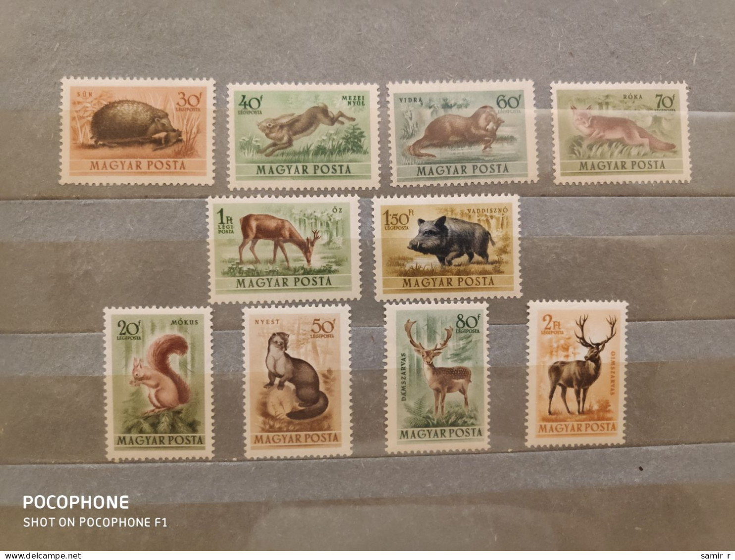 1953	Hungary	Animals (F91) - Unused Stamps