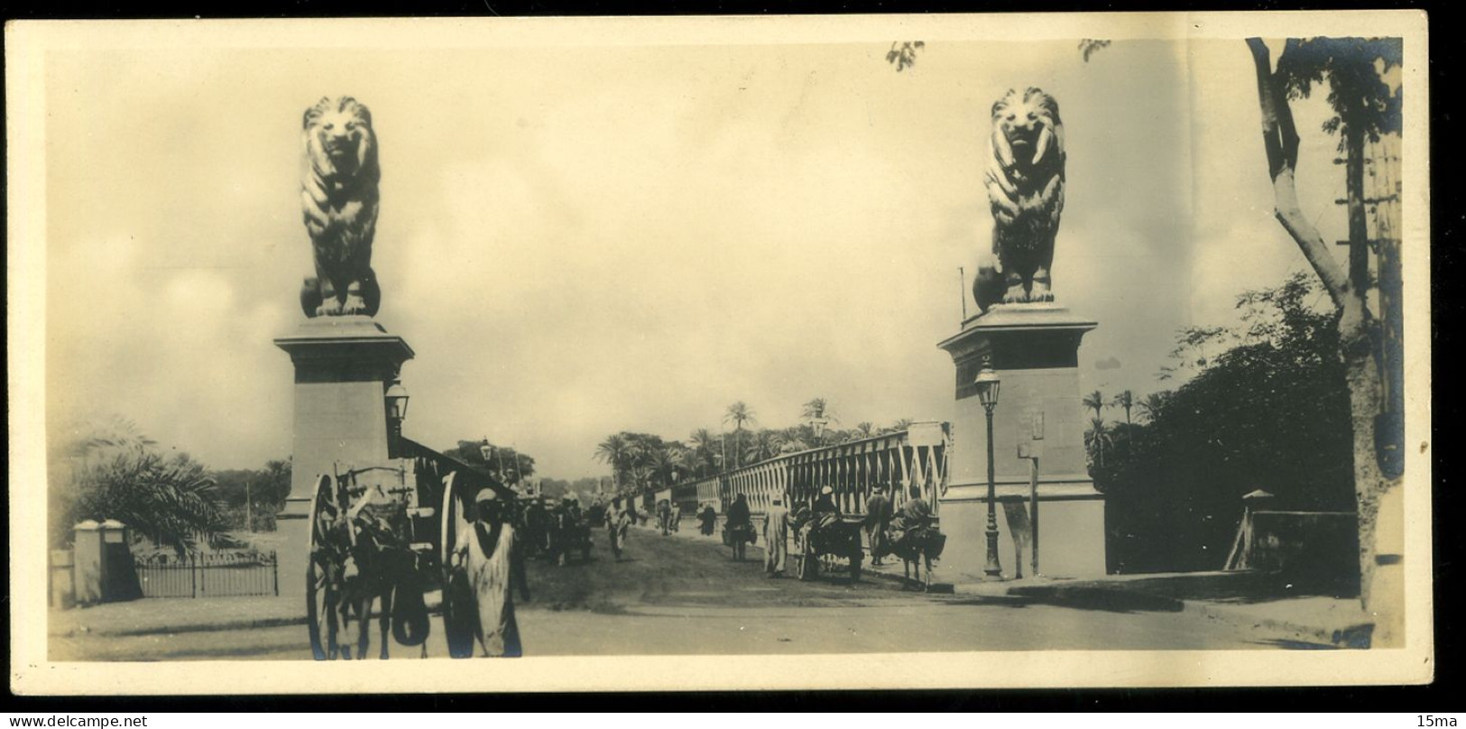 LE CAIRE Le Pont De Kasre Et Nil Format Réduit - Le Caire