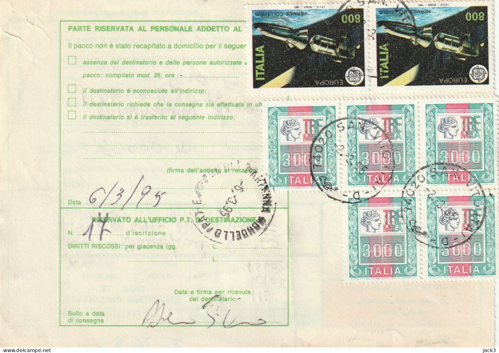 BOLLETTINO POSTALE -  ALB. - Paketmarken