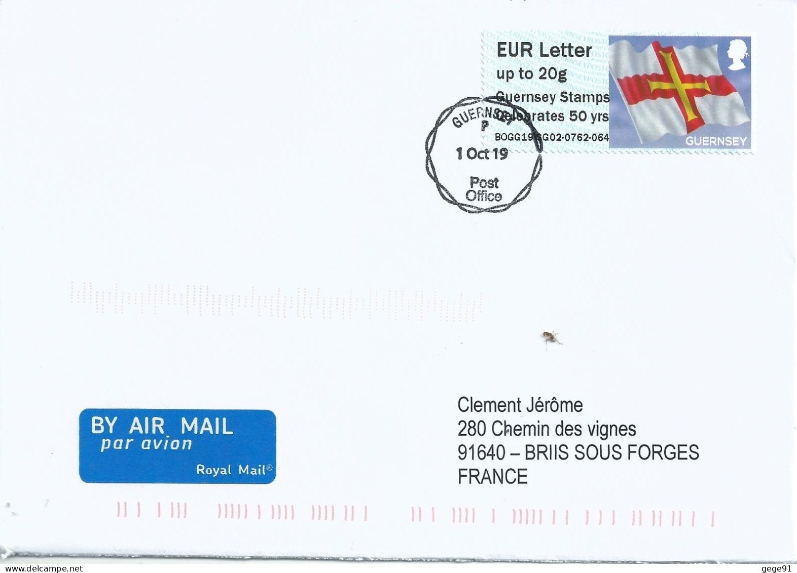 Vignette D'affranchissement IAR - ATM - Drapeau - 50 Ans Des Timbres De Guernesey - Guernsey