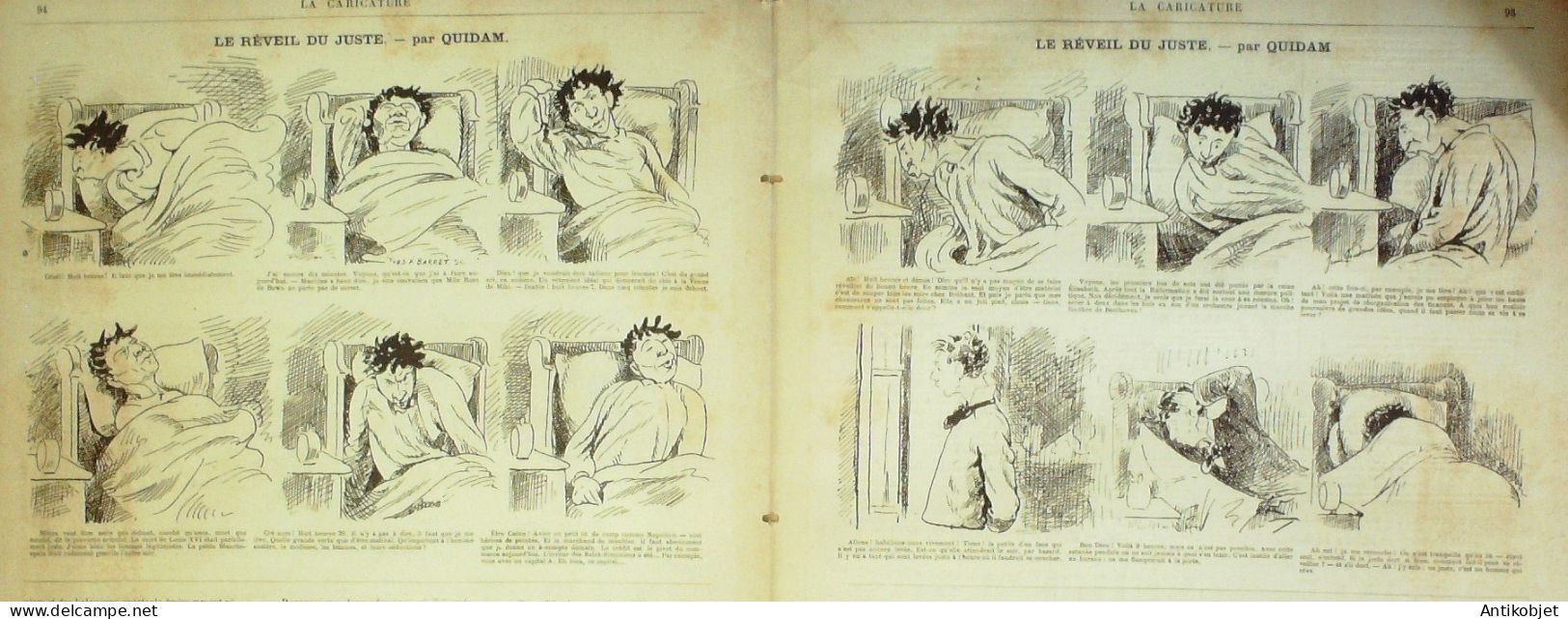 La Caricature 1882 N°116 Papas Terribles Caran D'Ache Capitaine Montès Draner Carpentras Trock Quidam - Revistas - Antes 1900