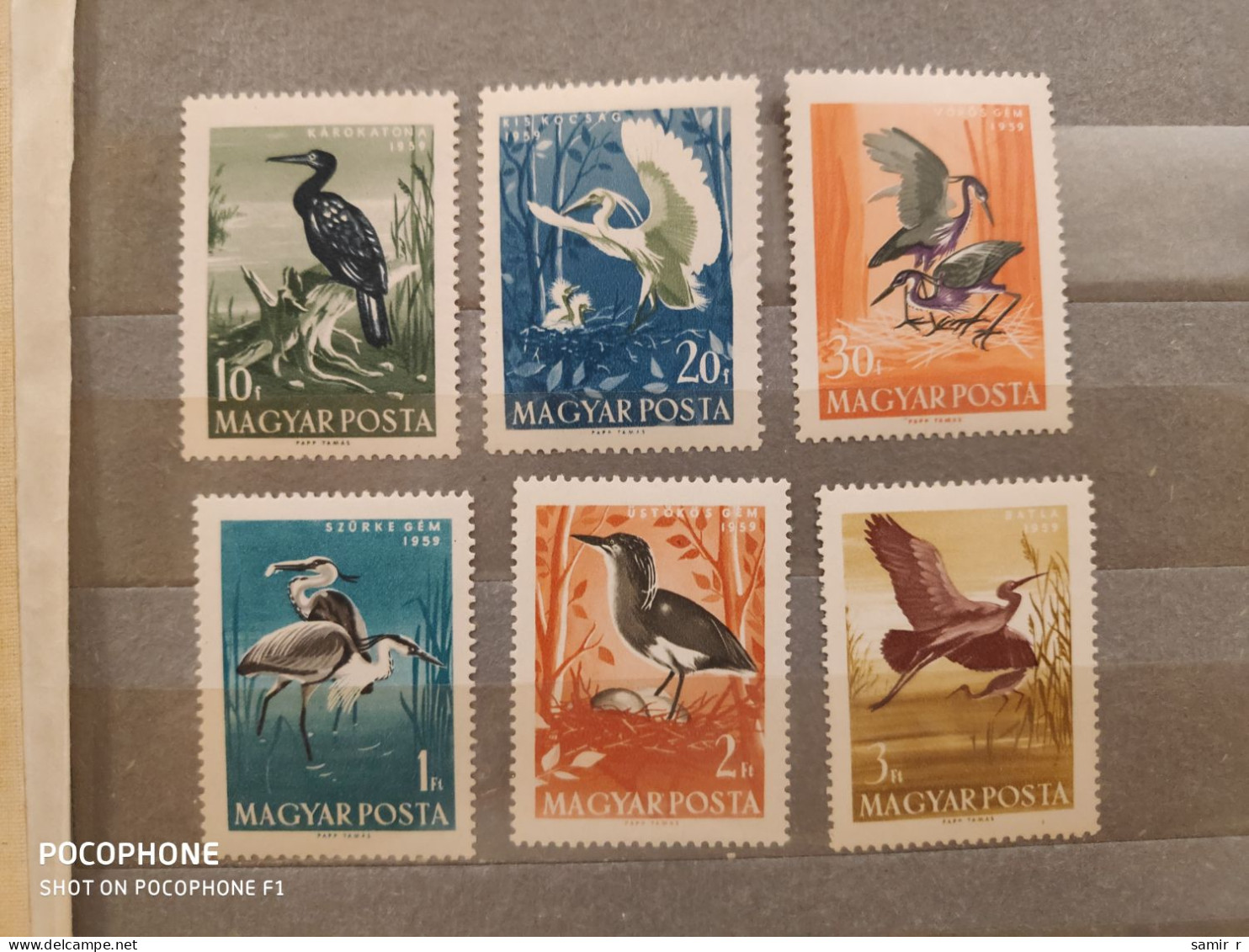 1959	Hungary	Birds (F91) - Nuevos