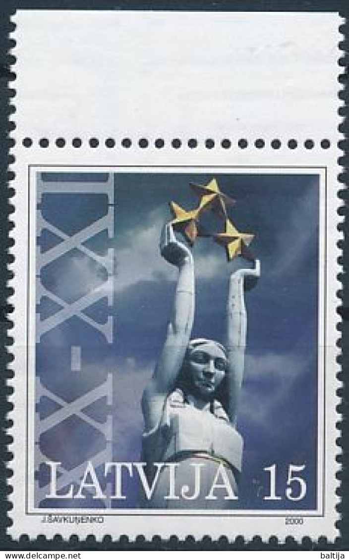 Mi 529 C ** MNH / Turn Of The Millennium, Freedom Monument - Lettonia