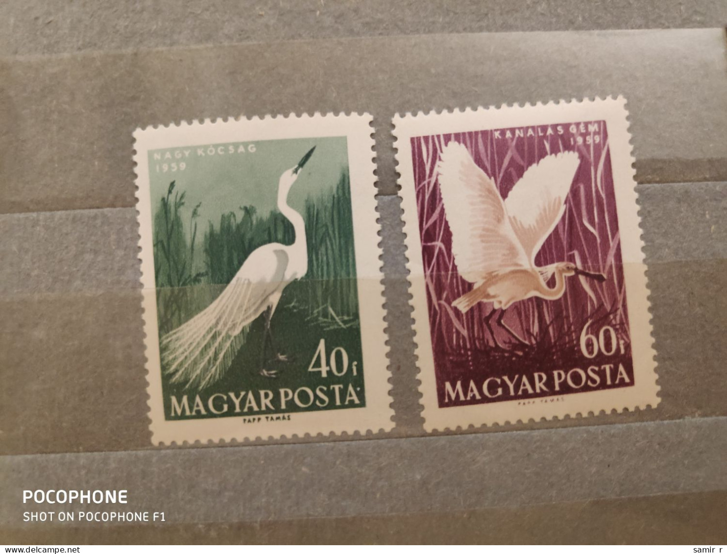 1959	Hungary	Birds (F91) - Ongebruikt