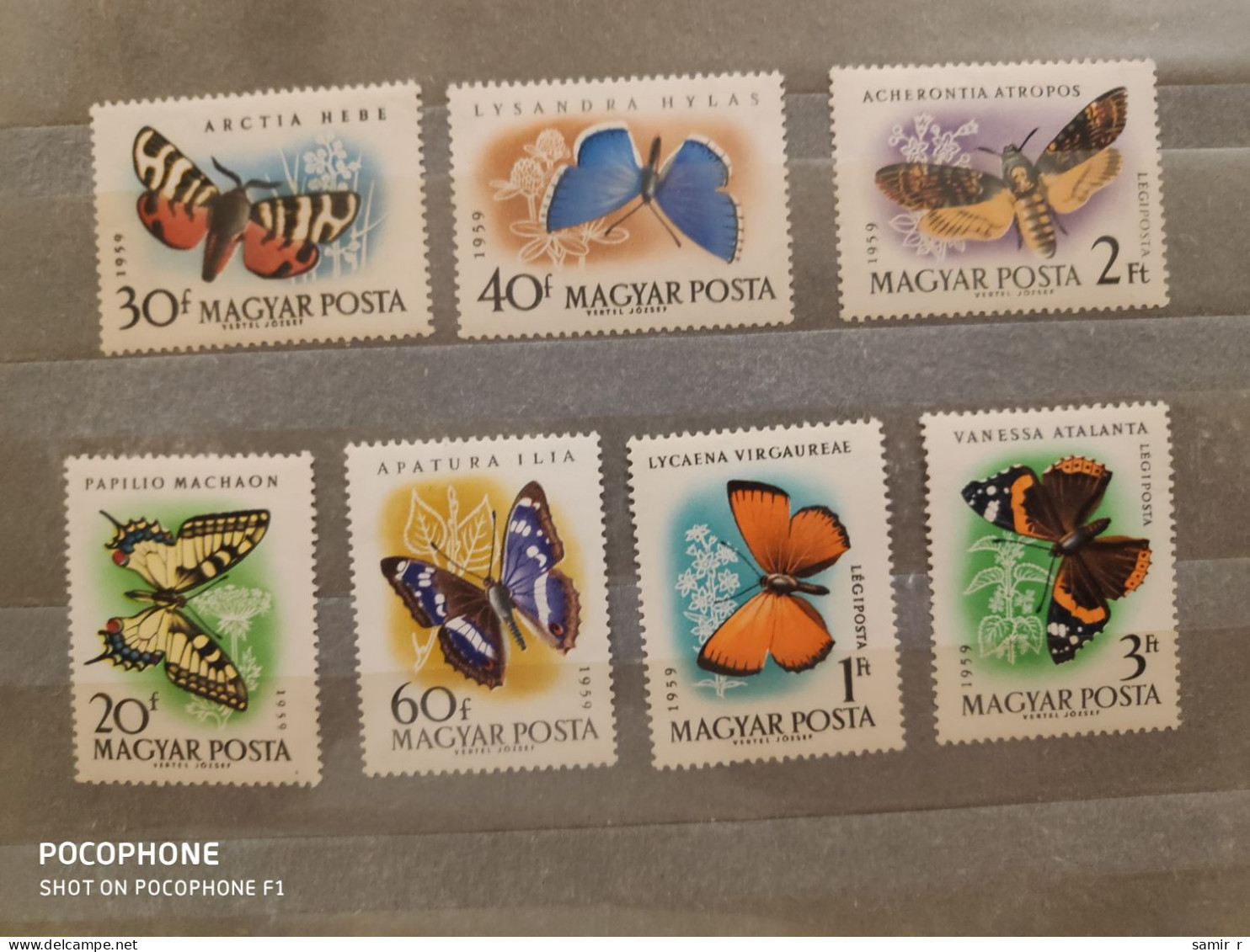 1959	Hungary	Butterflies (F91) - Ongebruikt