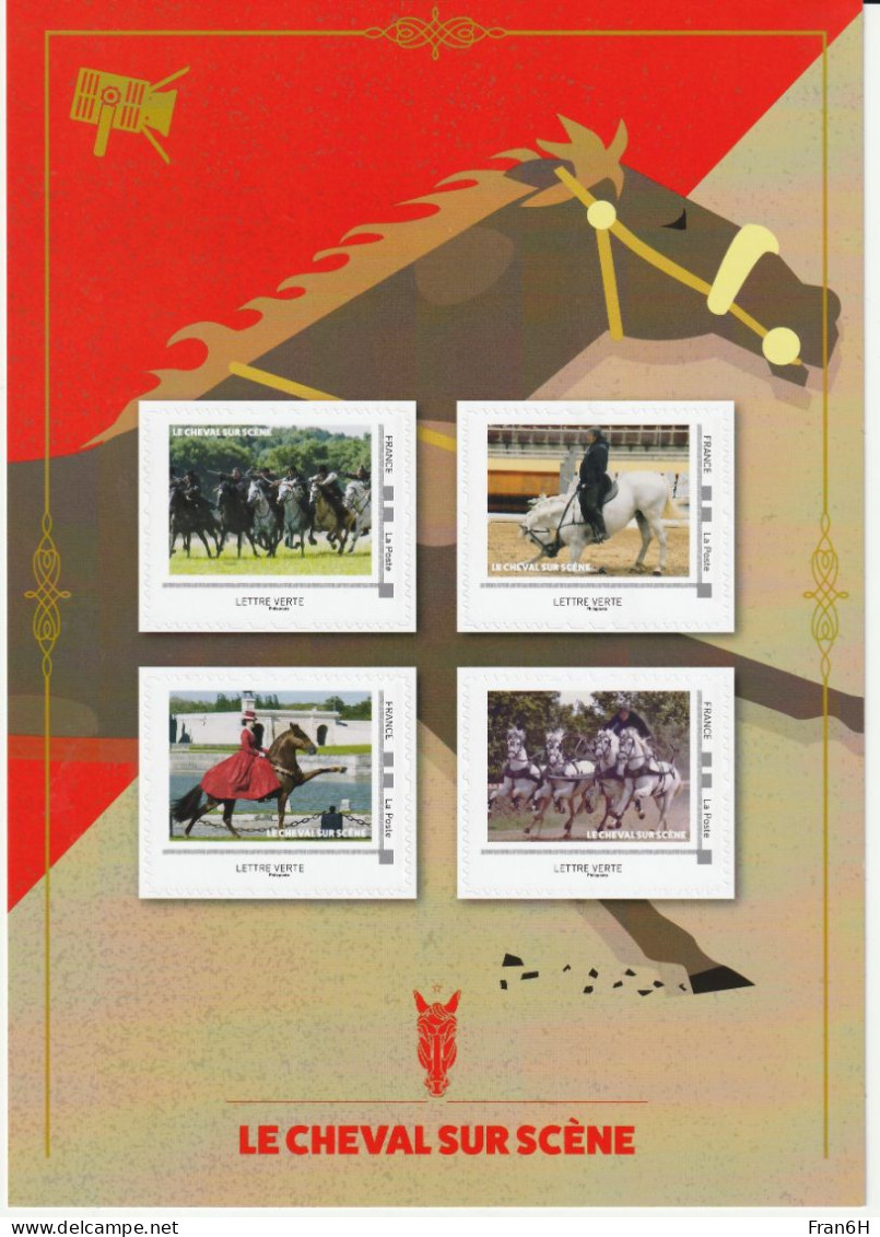 Collector 2021 - Cheval Sur Scène - 4 TVP - Neuf - Autoadhesif - Autocollant - Collectors