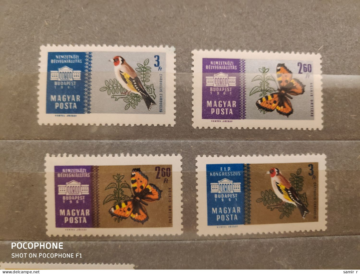 1961	Hungary	Birds (F91) - Unused Stamps