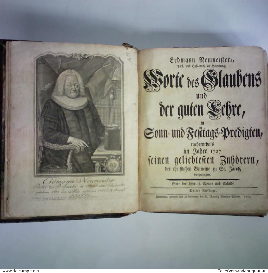 Worte Des Glaubens Und Der Guten Lehre, In Sonn- Und Festtags-Predigten, Mehrentheils Im Jahre 1727 Seinen... - Sin Clasificación