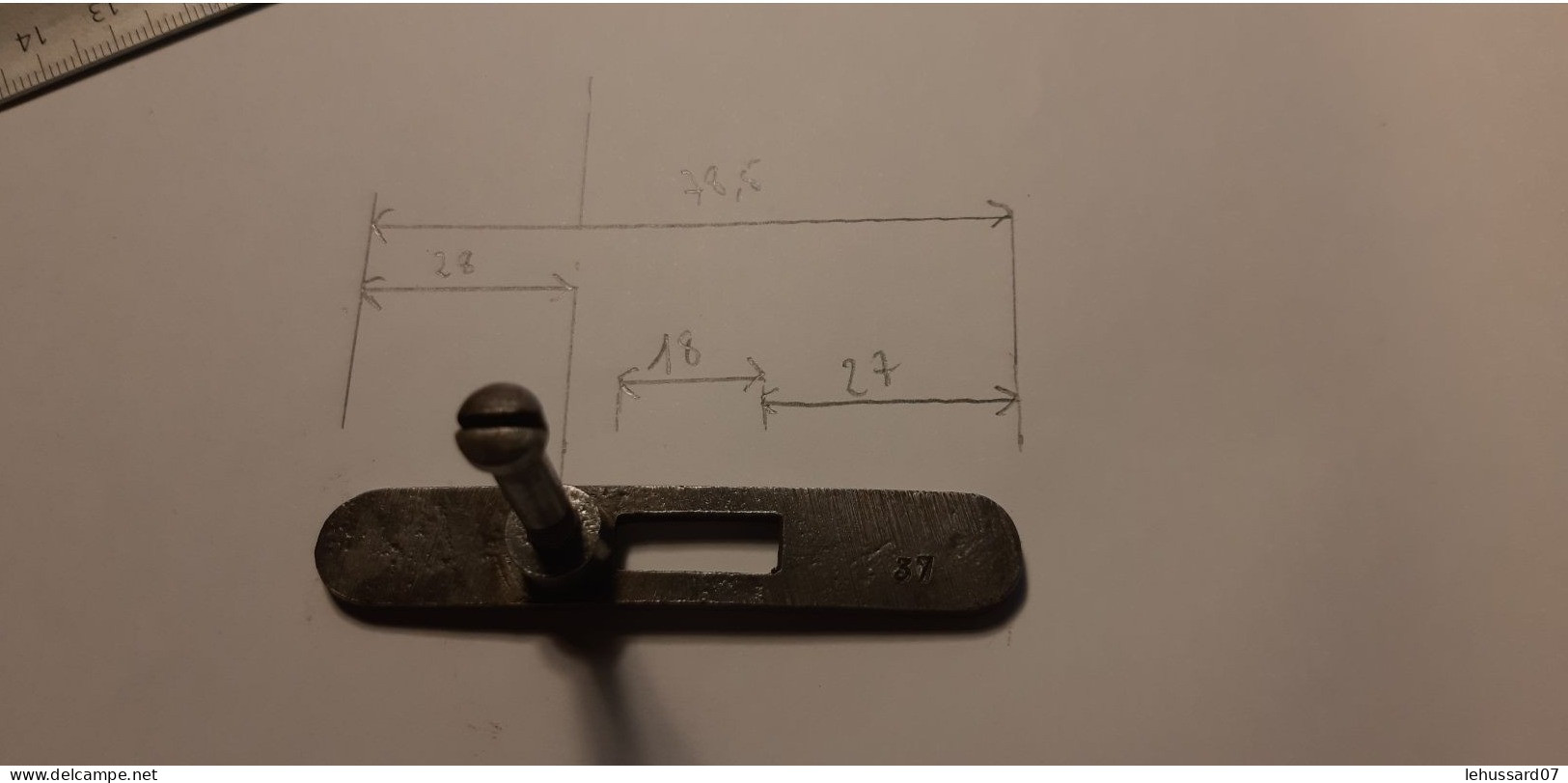 Contre Plaque De Gras Scolaire - Sammlerwaffen