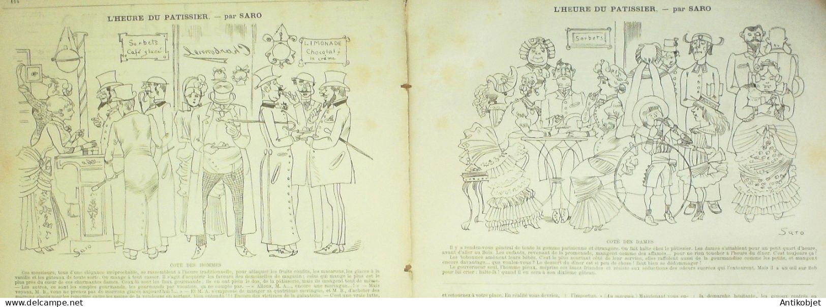 La Caricature 1882 N°119 Mariage Dot Robida Heure Du Patissier Saro - Magazines - Before 1900